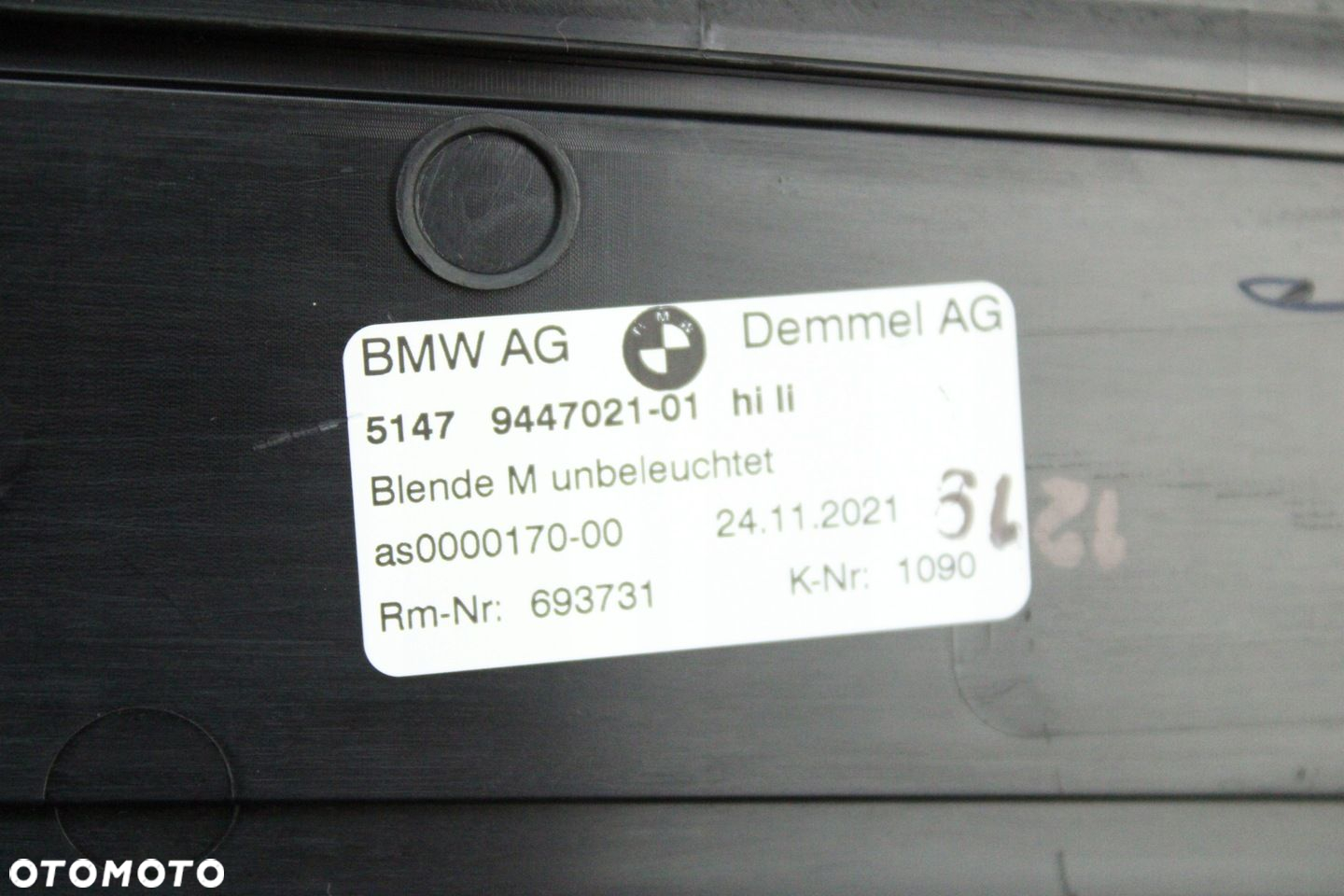 ORYGINALNE NAKŁADKI LISTWY PROGOWE M-PAKIET BMW G30 5A0DB65 9447021 9447022 - 11