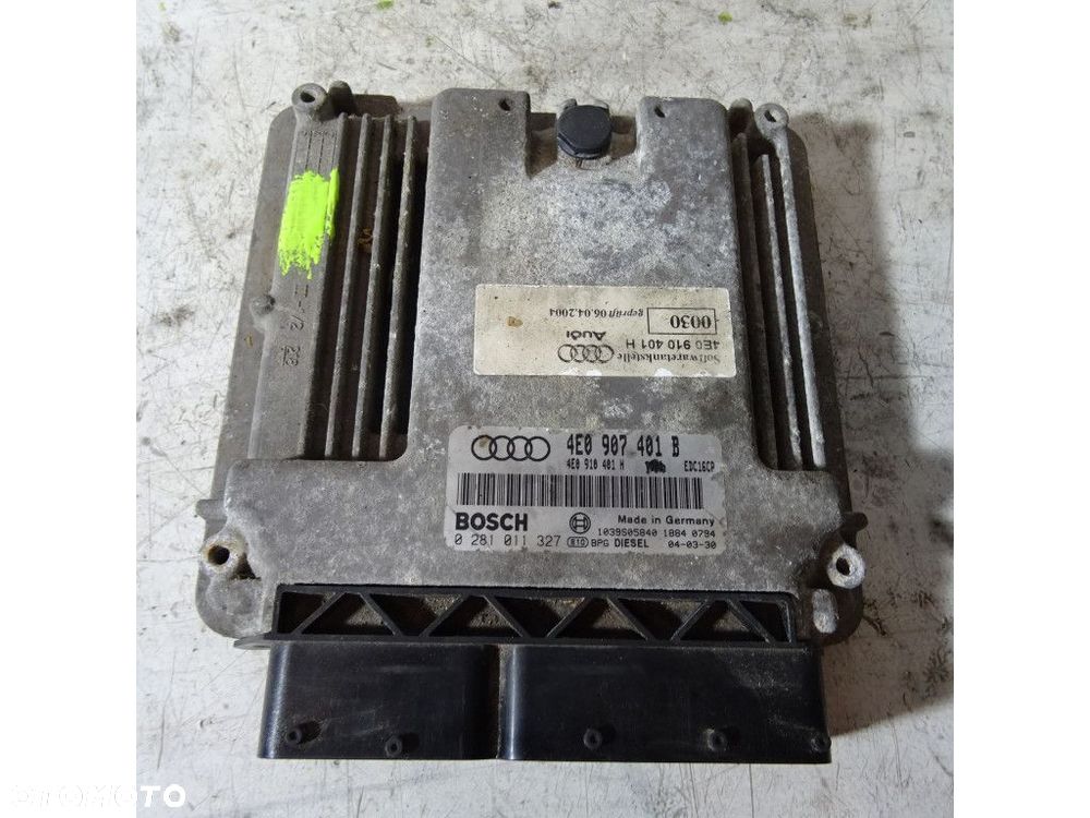 AUDI A8 D3 3.0TDI KOMPUTER STEROWNIK 4E0907401B - 1