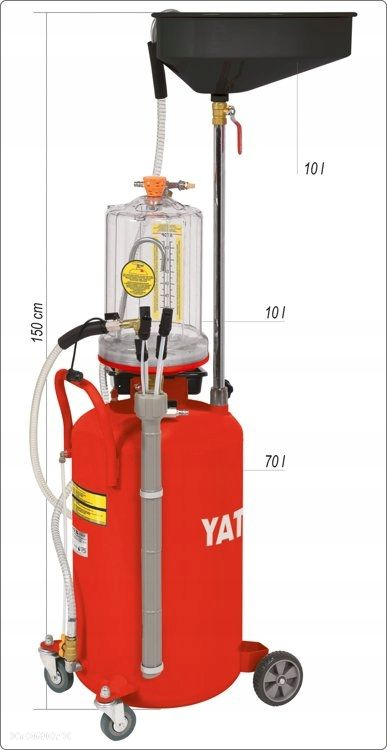 YATO ZLEWARKO WYSYSARKA PNEUMATYCZNA 8 BAR ZBIORNIK YT-07190 6 SOND SSĄCYCH - 6