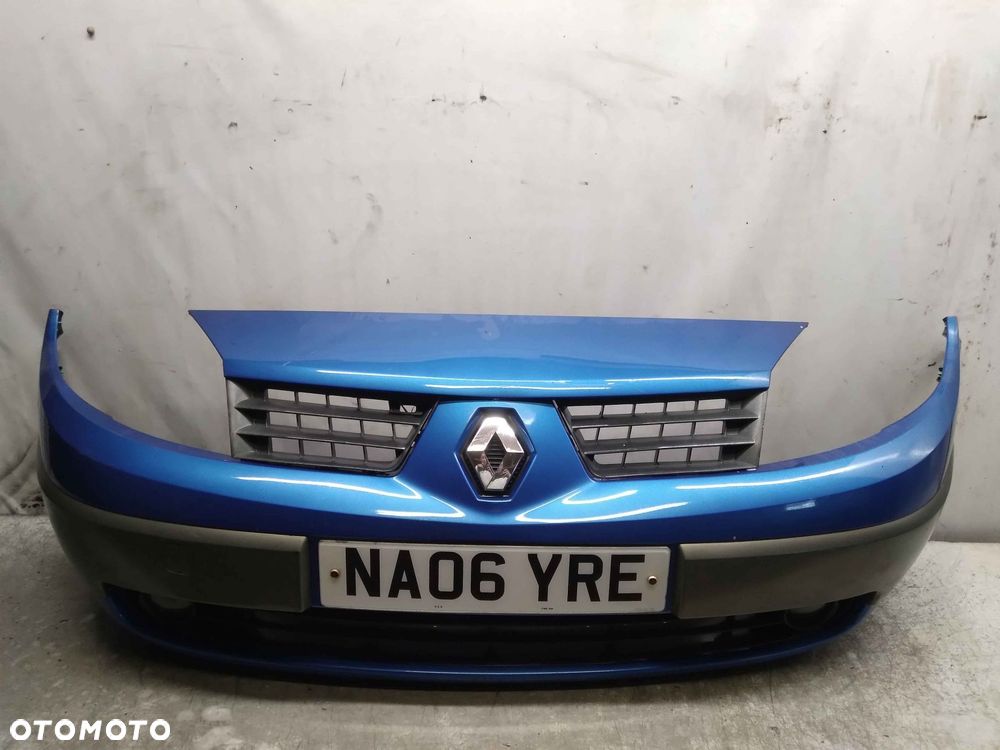 ^ ZDERZAK PRZÓD PRZEDNI DO RENAULT SCENIC 2 II TEI45 NIEBIESKI HALOGENY - 1