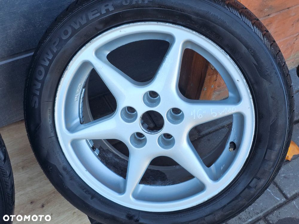 KOŁA FELGI ALUMINIOWE OPONY ZIMOWE OPEL VECTRA ASTRA ZAFIRA SIGNUM MERIVA 16 ' 5x110 ET38 205/55/16 - 4