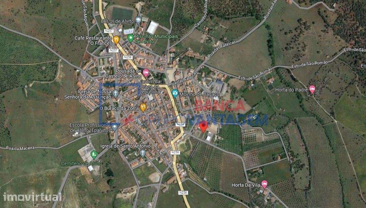 Terreno misto com 489m² no Sítio do Curral, Alvito, para construção... - Grande imagem: 3/4