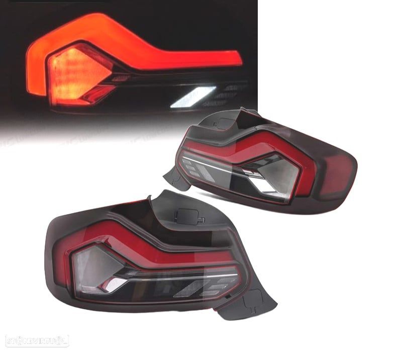 FAROLINS BMW F22 F23 F87 14-21 LED VERMELHO FUMADOS - 1