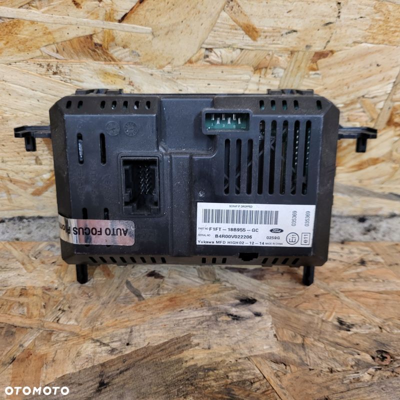 FORD FOCUS MK3 11-18r KOMBI HB WYŚWIETLACZ RADIA NAWIGACJI F1FT18B955GC - 2