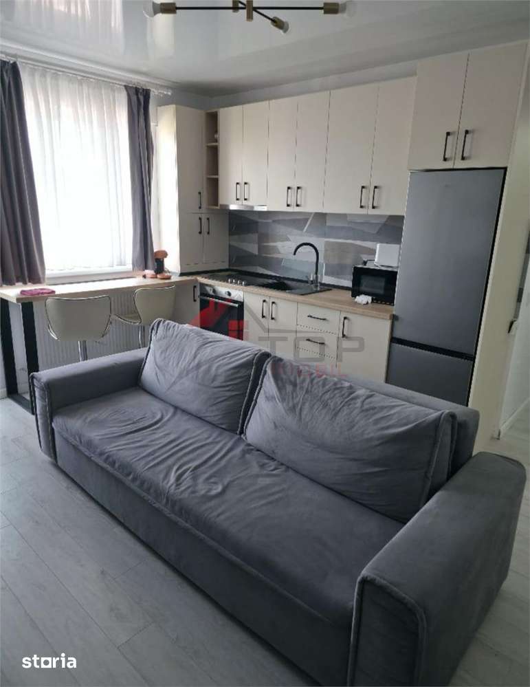 Apartament nou, 2 camere, model open space, etaj 3, mobilat si utilat — fotografia 1