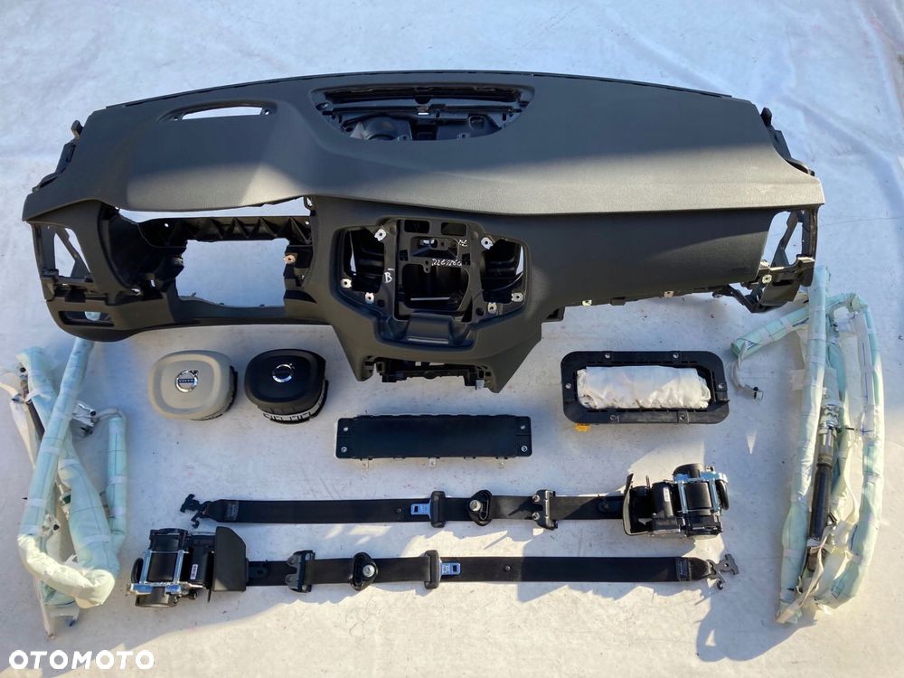 volvo xc90 2 ii deska kokpit konsola poduszki pasy - 2