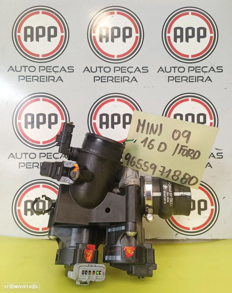 Borboleta admissão PSA, Mini, Ford 1.6  HDI  de 109CV, referência 9655971880. - 1