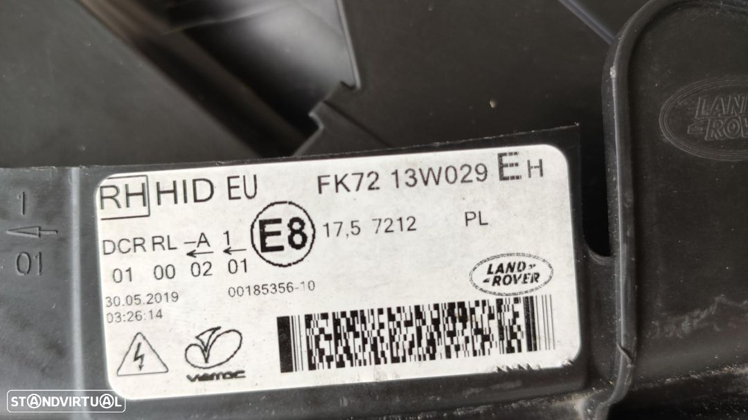 farol direito bi-xenon led direcional Land Rover Discovery - 5
