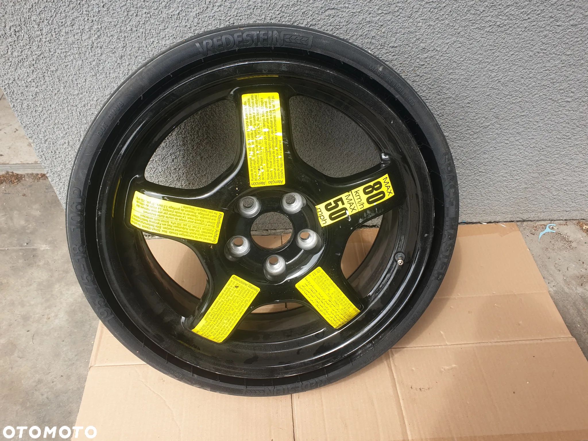 KOŁO DOJAZDOWE ZAPASOWE DOJAZDÓWKA R18 AUDI Q5 SQ5 E6.0Jx18 H2 ET36 8R0601025H LEWAREK - 1