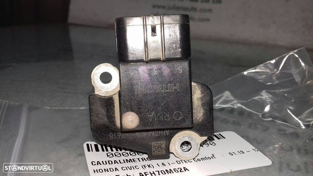 MEDIDOR DE MASSA DE AR HONDA CIVIC IX 2014 -AFH70M62A - 3