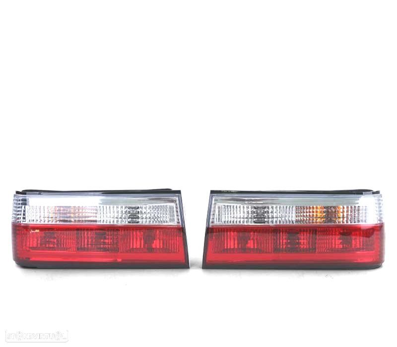 FAROLINS TRASEIROS BMW E30 87-90 CABRIO TOURING 90-93 VERMELHO BRANCO - 3
