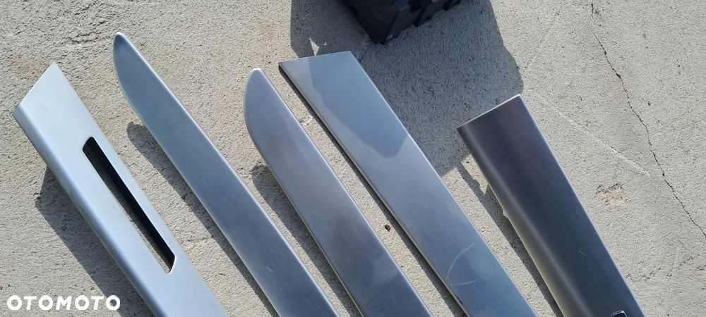 Listwy Dekory Drzwi Aluminium Quattro Pamięć Audi A6 C6 - 7