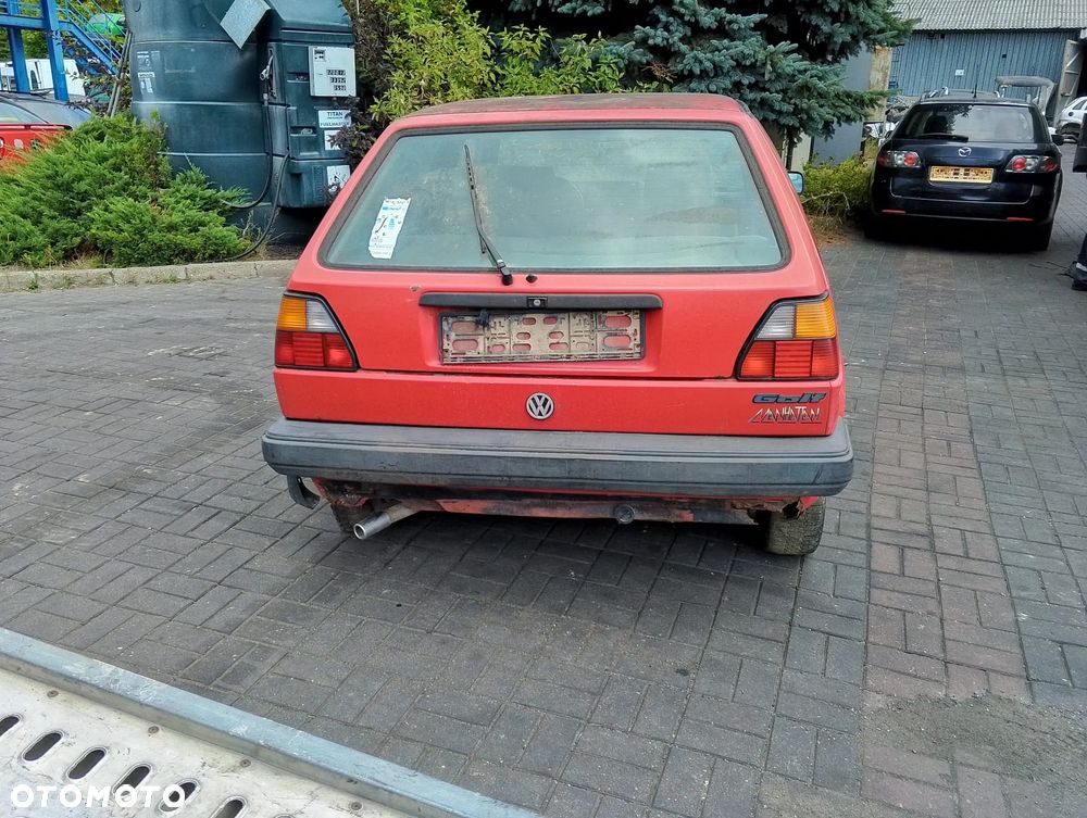 Volkswagen Golf II FL (87-92r.) 1.6 B 69KM. Silnik PN Skrzynia 4S12114 lakier G2 / LY3D.Cały na części. GWARANCJA !!! Przód Tył Zestaw Komplet Drzwi Klapa Zderzak Błotnik Maska Grill Atrapa Szyba Pas Lampa Lusterko Boczki Fotel Kanapa Kokpit Deska Rozdzielcza Przełącznik Włącznik Sterownik Przewody Wiązka Instalacja Moduł Komputer Czujnik Listwa Pompa Alternator Wtryski Głowica Rozrusznik Kompresor Sprzęgło Dwumas Silnik Skrzynia ABS Klimatyzacji Paliwa Wspomagania Kolektor Turbina Przepustnica Zawór Chłodnica Koło Hak Belka Sanki Zawieszenie Mcpherson Półoś Amortyzator Wydech Tłumik Zacisk Most - 5