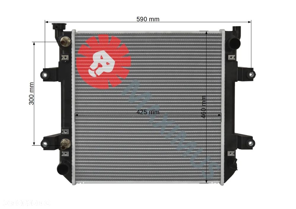 NOWA CHŁODNICA WODY NISSAN 214506K000 SD20256K000 - 2