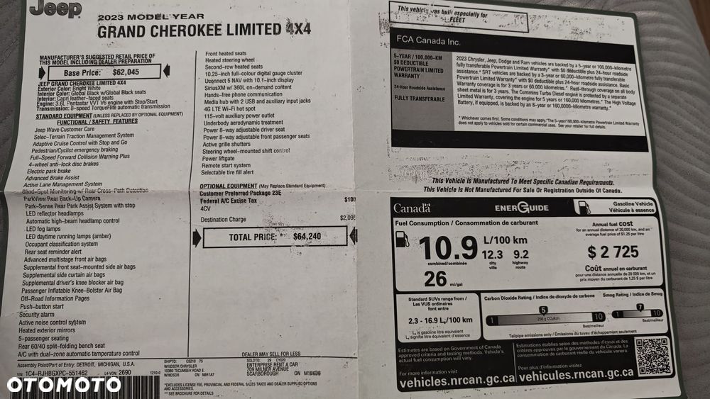 Jeep Grand Cherokee 3.6 V6 Limited - 12