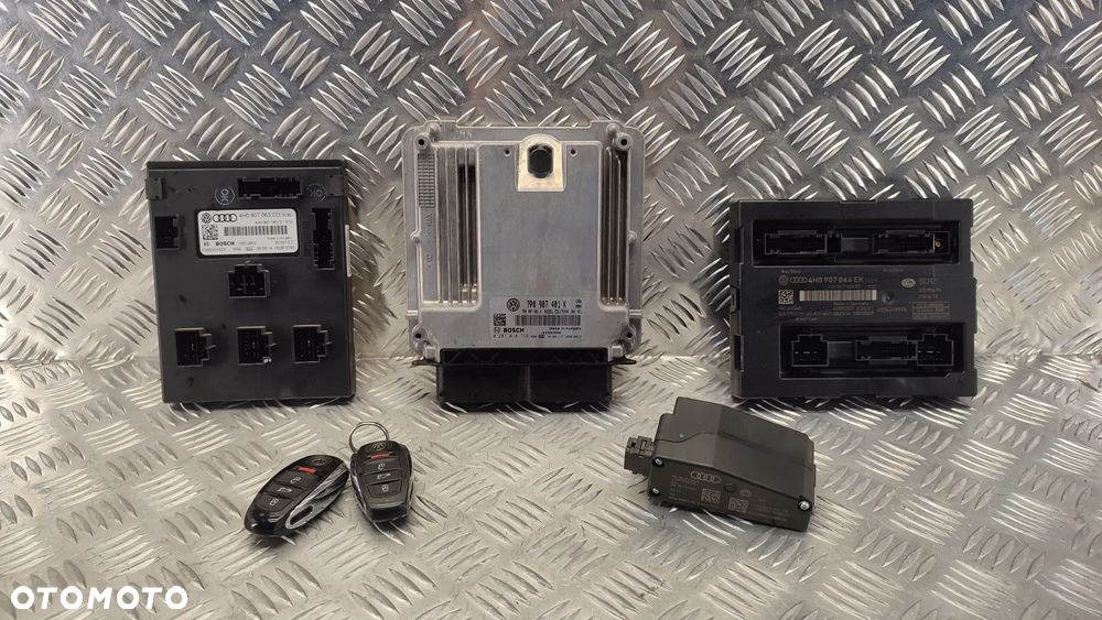 VW TOUAREG 7P 10-18R ZESTAW STARTOWY 3.0 TDI CNR ROZRUCHOWY 7P0907401K 4H0907063CD 4H0907064EK 4H0905852B 2 KLUCZYKI - 1