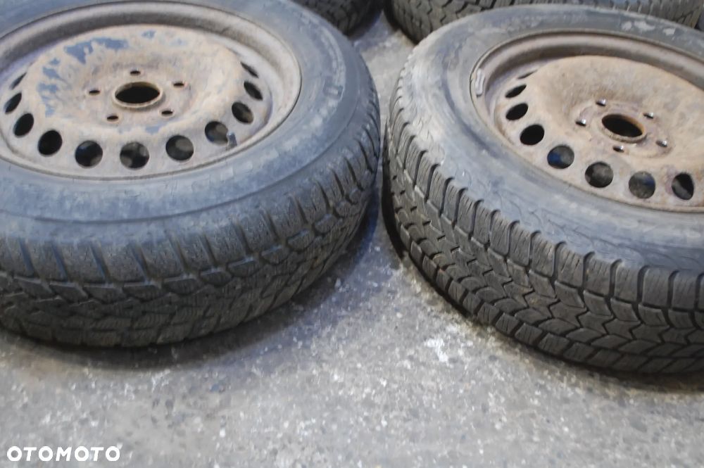 FELGI STALOWE + OPONY ZIMOWE 1K0601027C 5X112 ET47 6J VW GOLF V TOURAN 195/65R15 - 13