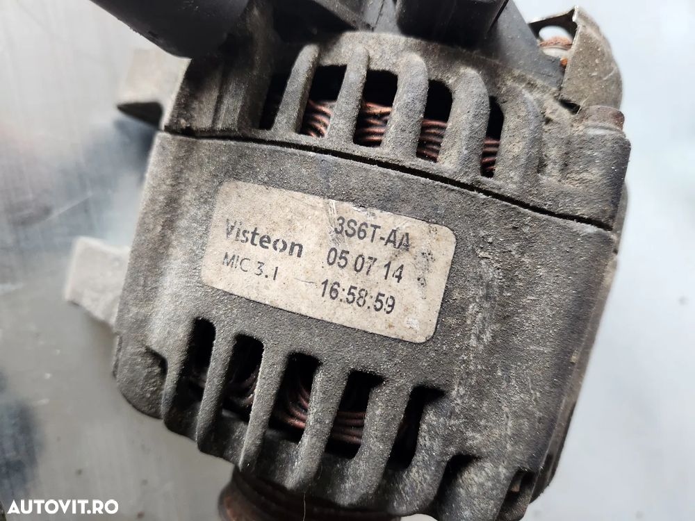 Alternator Ford Fiesta Fusion 1.4 Tdci Cod 3S6T-AA Testat Factura Si Garantie - 6