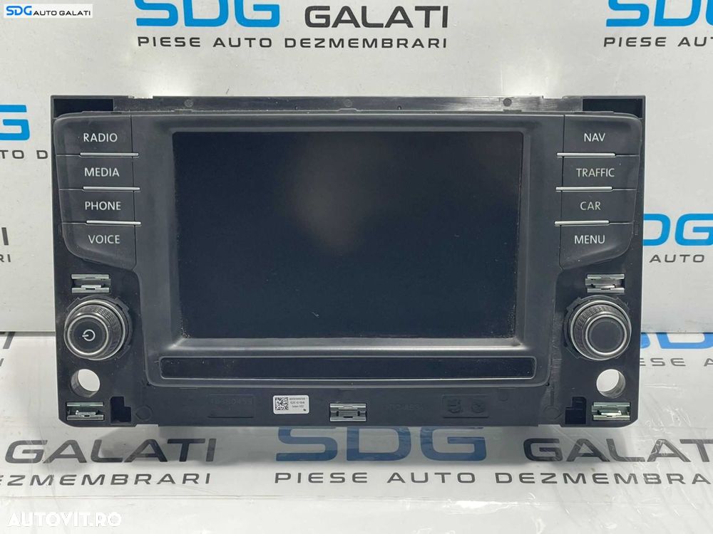 Display Ecran Tactil Touchscreen Radio CD Player Navigatie GPS Volkswagen Tiguan 2016 - 2020 Cod 3G0919605D [L4696] [L4698] - 1