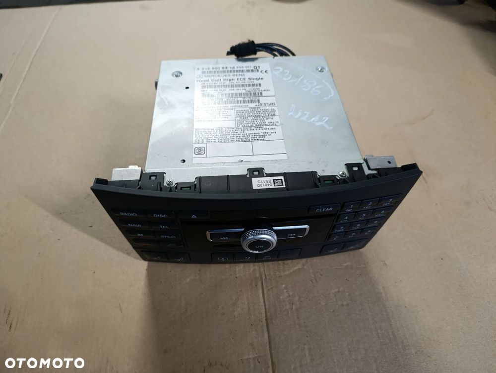 MERCEDES W212 RADIO RADIOODTWARZACZ A2129006313 - 2