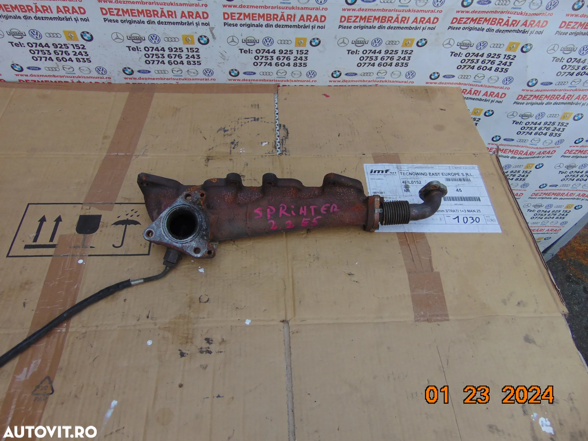 Galerie evacuare Mercedes Sprinter 2.2 euro 5 w906 vito w639 2009-2016 - 2