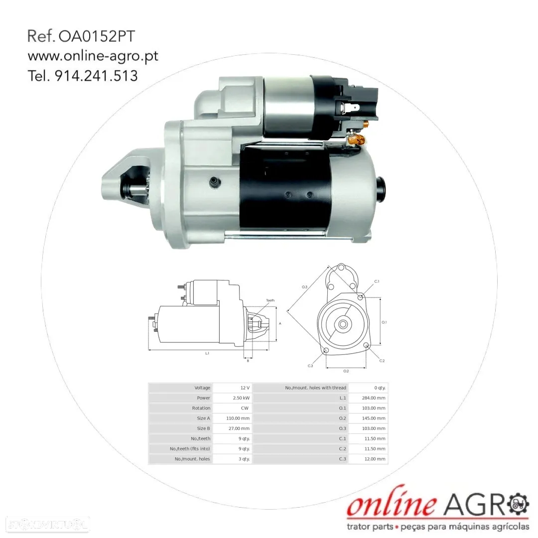 Motor de arranque para Trator e máquinas - 11