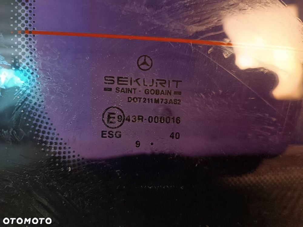 SZYBA DRZWI LEWY TYŁ MERCEDES VITO W638 SKRZYDŁOWE - 3