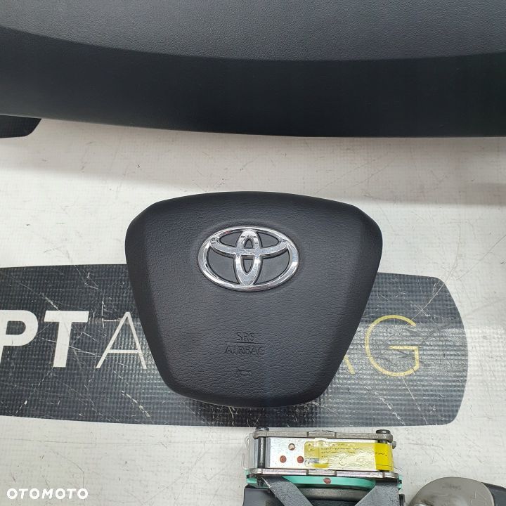 TOYOTA VERSO DESKA ROZDZIELCZA KONSOLA KOKPIT PULPIT PODUSZKI AIRBAG AIR BAG PASY KIT SET - 5
