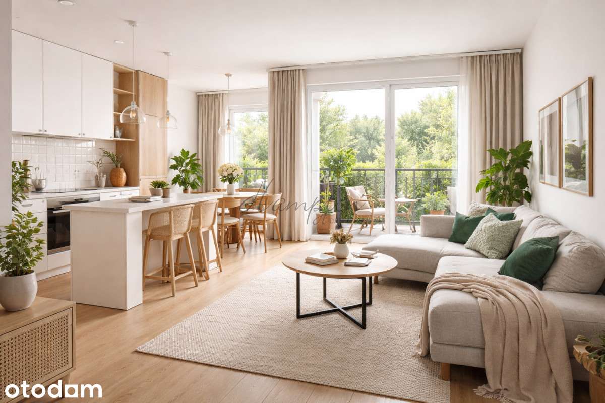 Apartament 47,12m² | 2 Pokoje | Balkon| Las