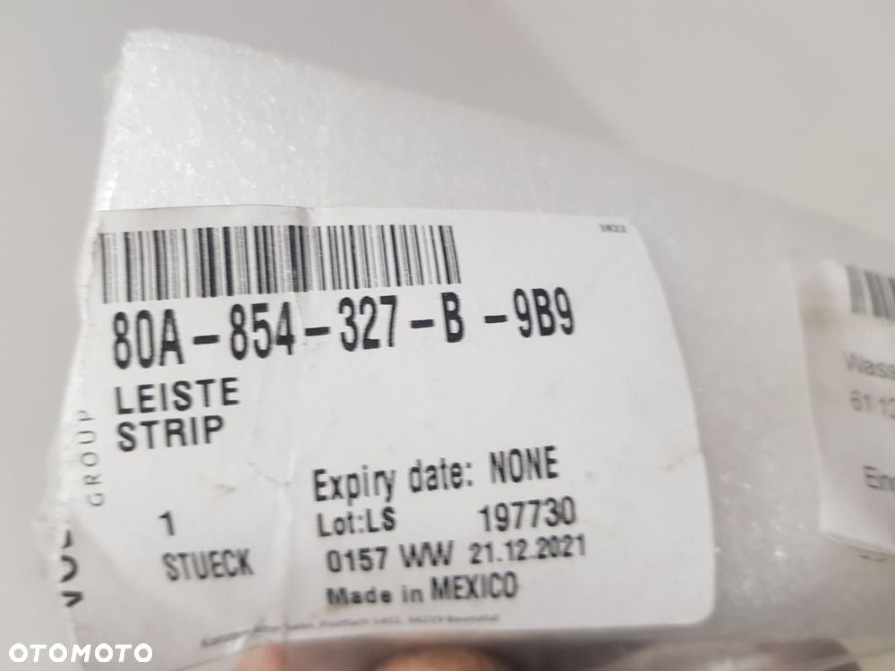 NOWA LISTWA ZGARNIAJĄCA  SZYBY PRZEDNIEJ PRZÓD LEWA AUDI Q5 II 2 80A 17-24  80A854327B9b9 - 4