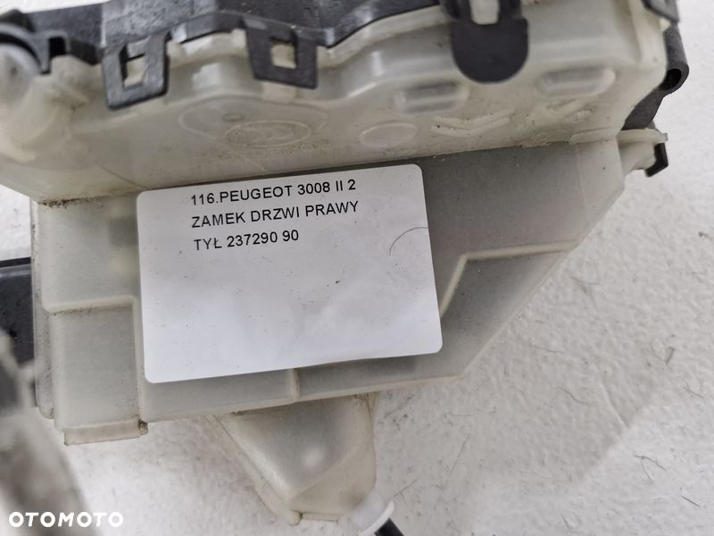 peugeot 3008 2 ii zamek drzwi prawy tył tylny 6 pin 237290 - 10