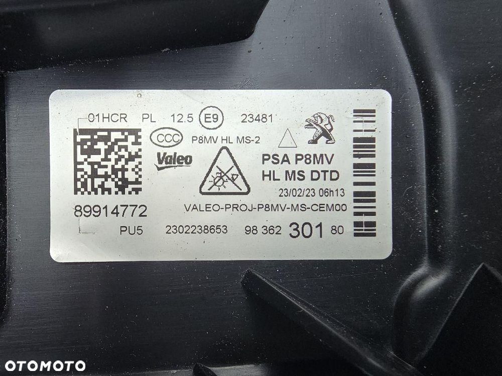 PEUGEOT 3008 5008 II 2 LIFT Lampa prawa przód Full Led Base Eco 9836230180 - 11