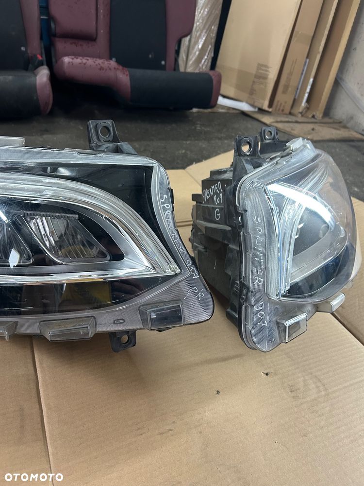 Mercedes Sprinter A910 lampa przedni Full Led przód lewa prawa A9109067100 A9109067200 - 9