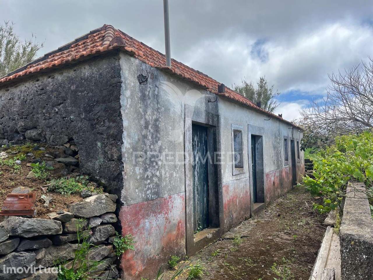 MORADIA TÉRREA PARA RECUPERAR T2  COM 276M2 DE TERRENO NA PONTA DO... - Grande imagem: 4/4