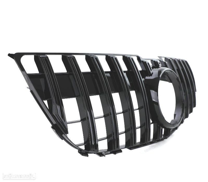 GRELHA FRONTAL MERCEDES GLK X204 08-12 LOOK AMG PRETO BRILHANTE - 2