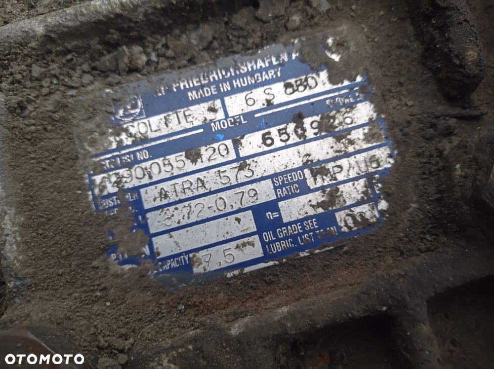 SKRZYNIA BIEGÓW ZF MAN TGL TGM 6S850 - 5