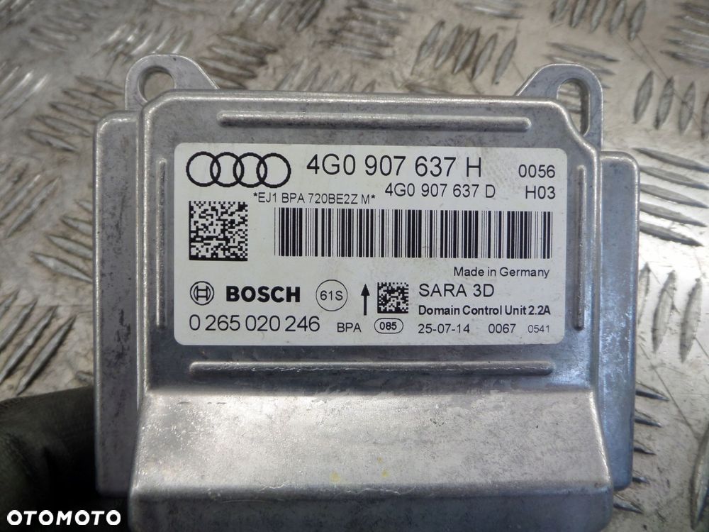audi a6 c7 4g0 moduł sterownik przyśpieszenia 4g0907637h - 3