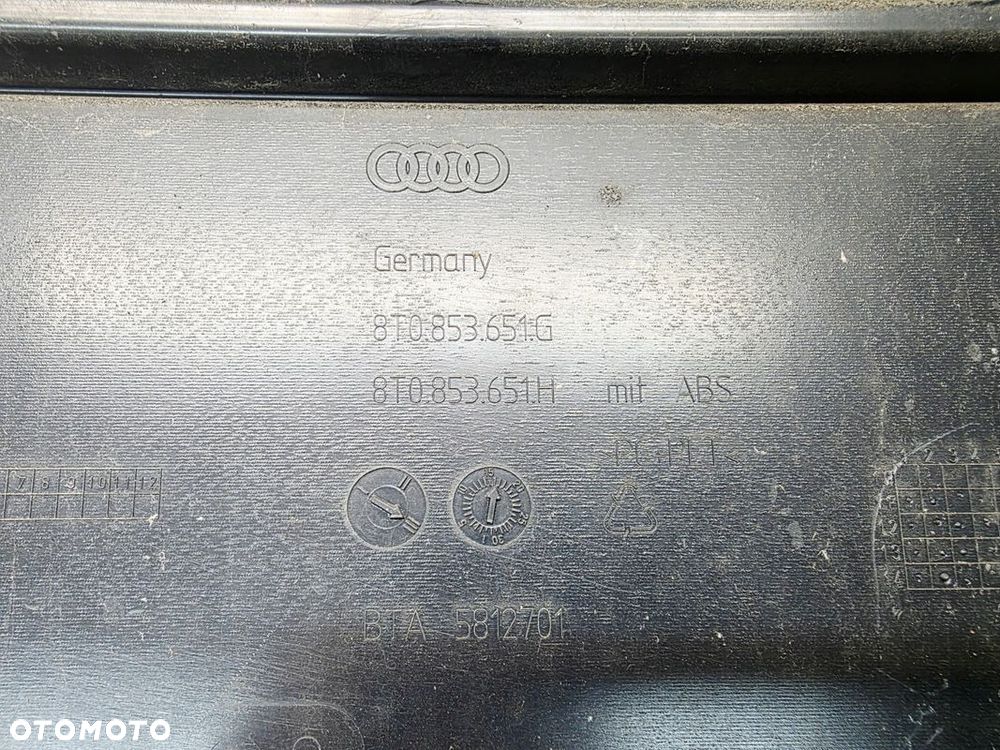 GRILL ATRAPA CHŁODNICY AUDI A5 8T LIFT CZARNY 8T0853651G - 10