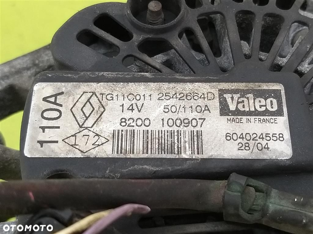 Alternator Renault Megane II 2002-2005 1,6 B VALEO  8200100907 110A - 2