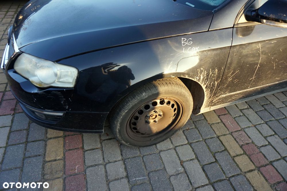MASKA ZDERZAK BŁOTNIKI LAMPY PASSAT B6 LC9X  VOLKSWAGEN 2005-2010 CZARNY PRZÓD KOMPLETNY - 14
