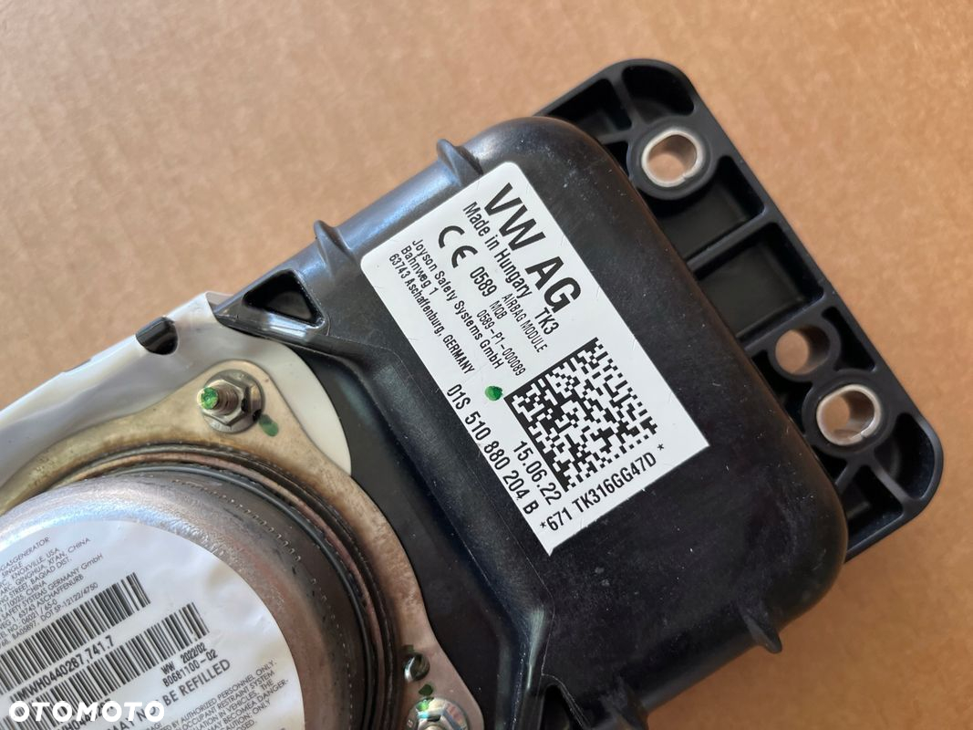 AIRBAG PASAŻERA VW CRAFTER II 7C0 MAN TGE PODUSZKA PSAZER 510880204B NOWA - 3