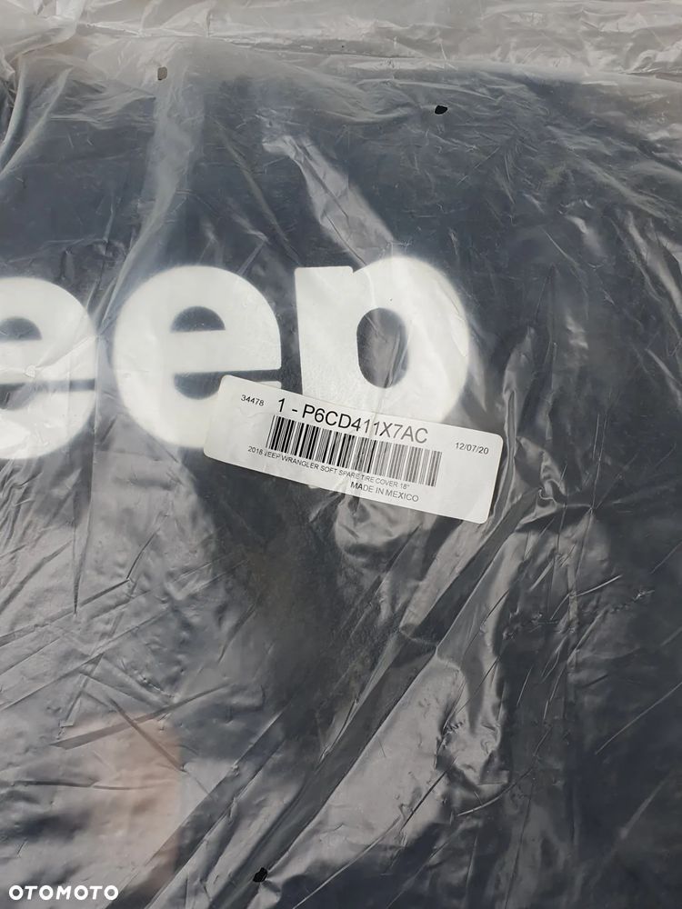 Osłona pokrowiec na koło zapasowe Jeep Wrangler JL P6CD411X7AC Soft Spare tire Cover 18" 6CD411X7AC - 3
