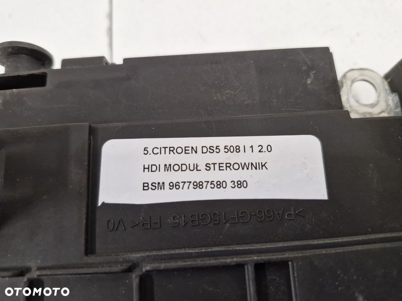 CITROEN DS5 508 I 1 2.0 HDI MODUŁ STEROWNIK BSM 9677987580 - 8