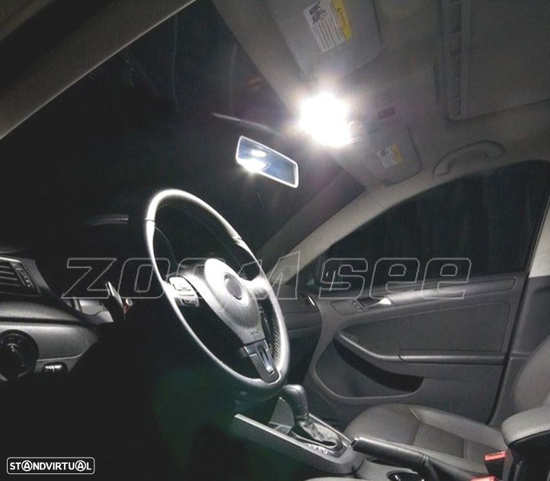 KIT COMPLETO 16 LAMPADAS LED INTERIOR PARA VOLKSWAGEN VW JETTA 6 MK6 MKVI 11- - 5
