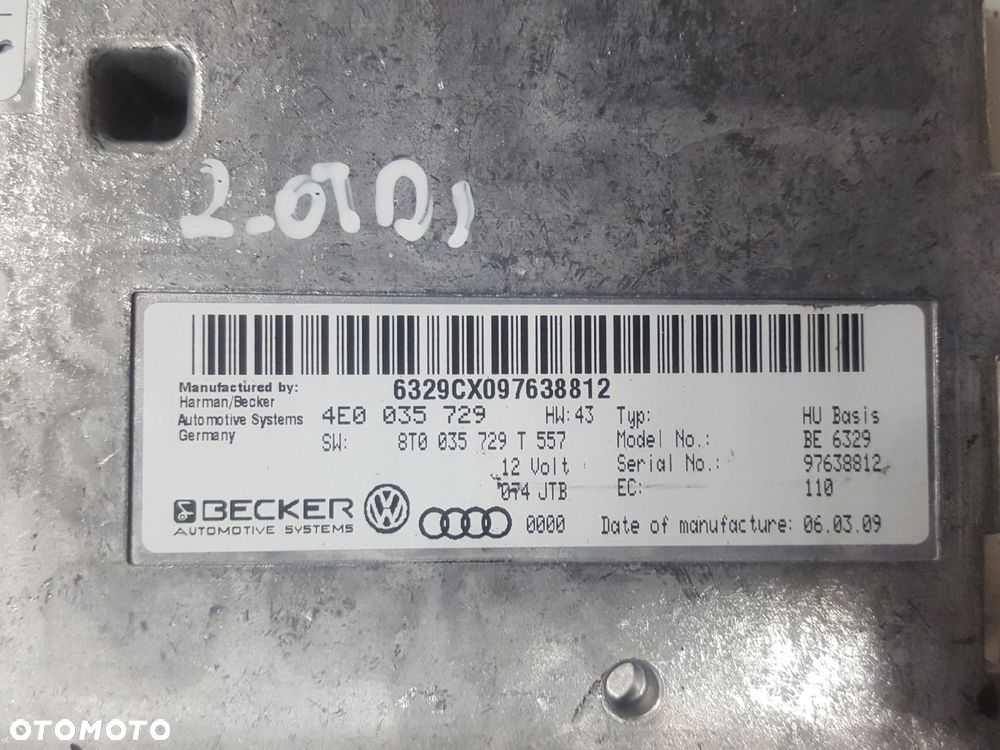 AUDI A4 B8 08r- MODUŁ STEROWNIK MMI - 2