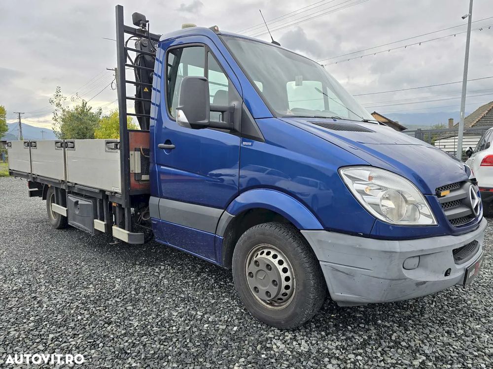 Mercedes-Benz Sprinter macara 1t Hiab, bena 4,45 m. - 6