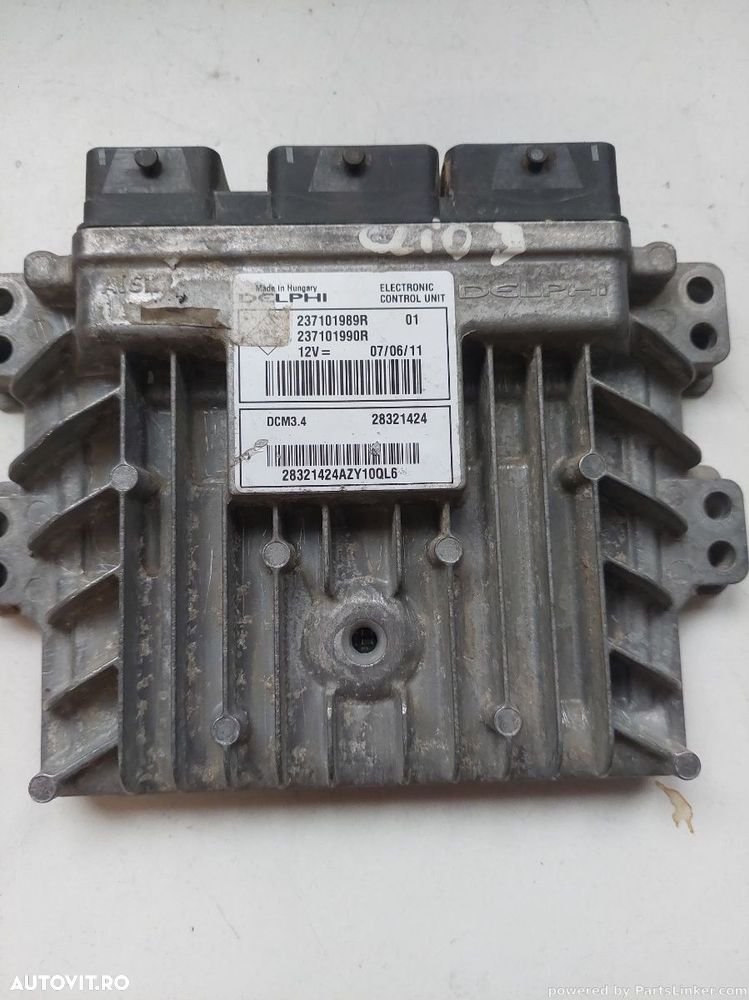 Calculator motor RENAULT CLIO III (BR0/1, CR0/1) [ 2005 - > ] OEM 237101989r - 1