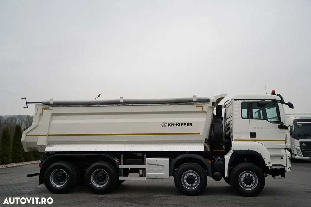 MAN TGS 41.460 / 8X8 / ​​​​BASCULĂ SPATE / KH KIPPER / MANUALĂ / NAVI / EURO 6 - 11