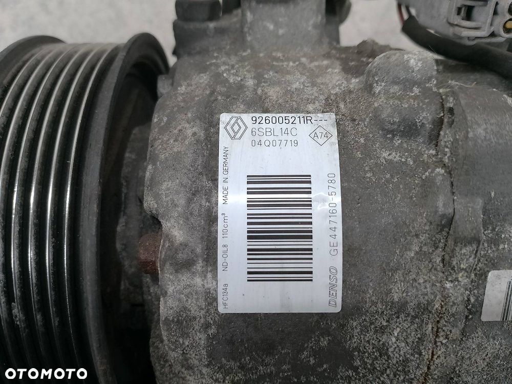 SPRĘŻARKA KLIMATYZACJI RENAULT SCENIC III FL 926005211R GE447160-5760 DENSO - 4