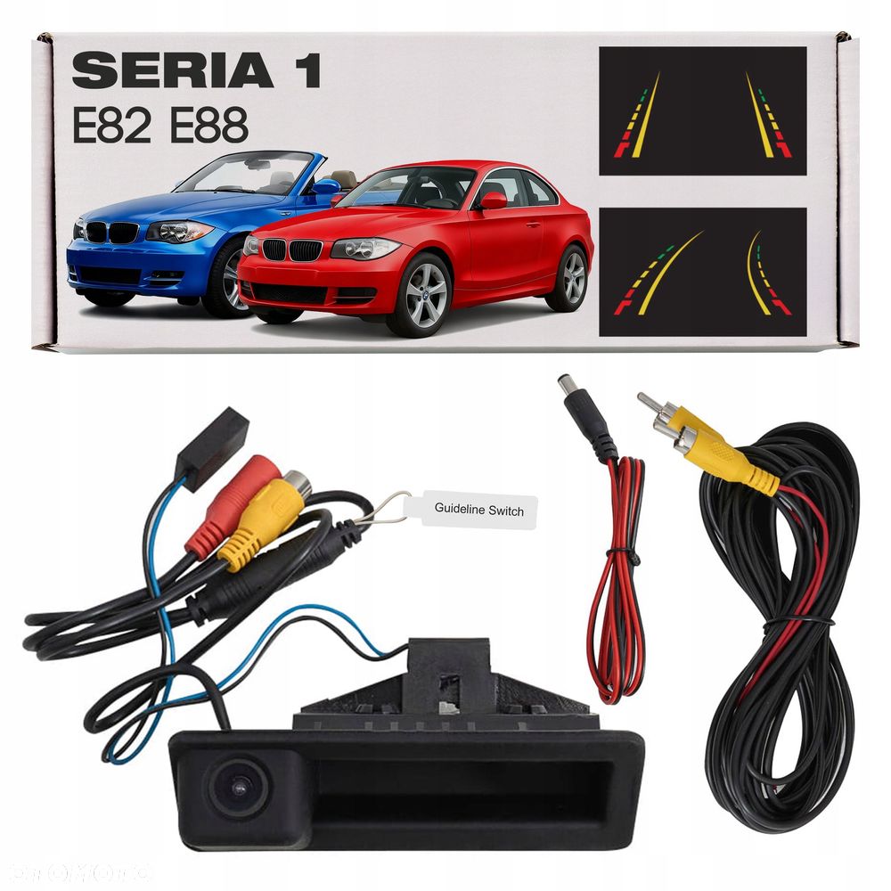 bmw 1 e82 e88 2007-11 kamera cofania dynamiczne linie klamka klapy tyl - 1